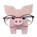 Cute Creative Animal Glasses Frame Home Office Decoration Desktop Glasses Frame Counter Space Cover Luggage Rack Wash Dish Drying Rack for Pans Dish Towel Drying Rack Silicone Dish Rack Simple Human