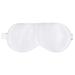 Silk eyeshade 1Pc Silk Sleeping Eyeshade Comfortable Eye Mask Breathable Blindfold Night Eye Patch for Men Women (White)