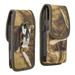 Luxmo Belt Holster Case (with LED Keychain Flashlight) Vertical Rugged Nylon [Card Slots & Pen Holder] Phone Carrying (Fits with Cases) Case Pouch for Nokia C210 - Camo