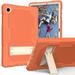 K-Lion for Samsung Galaxy Tab A8 (10.5 ) Case (SM-X200) Kids Friendly Case 3-in-1 Hybird Shockproof Kickstand Simple Rugged Silicone Case Cover for Samsung Galaxy Tab A8 10.5-Inch 2022 Orange