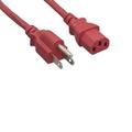 Kentek 6 Feet Red AC Power Cable Cord For MACKIE THUMP SERIES TH-12A POWERED LOUDSPEAKER