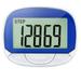 1Pcs Pedometer 3D Step Counter for Walking Portable Step Tracker Accurate Step Counter with Display-Blue