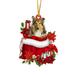 KIHOUT Discount Lovely Dog Flowers Christmas Tag Christmas Decorations Christmas Tree Pendant Tag Decoration Cottage Christmas Tree Decoration Green Christmas Tree