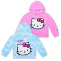 Hello Kitty Girls 2 Pack Hoodie for Infant Toddler Little and Big Kids - Blue/Pink