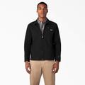 Dickies Men's 1922 Brushed Twill Jacket - Rinsed Black Size L (HJ867)