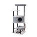 Grayson Industrial 5-Level Cat Tree, 53.5" H, 40.5 LB, Grey / White