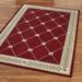 Fleurette Rectangle Rug, 3'3" x 5'3", Ruby