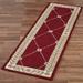 Fleurette Rug Runner, 2'3" x 7'6", Ruby