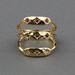 Lucky Brand Multi Stone Faux Ring Stack - Women's Ladies Accessories Jewelry Rings in Gold, Size 7