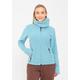 Fleecejacke BENCH. "FUNNEL" Gr. M (38), blau (türkis, silber) Damen Jacken Winterjacken