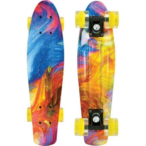 SCHILDKRÖT Skateboard Retro Skateboard FREE SPIRIT 22´ Hurricane, Größe – in Orange