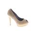 Cole Haan Heels: Slip-on Stiletto Cocktail Party Tan Shoes - Women's Size 6 - Peep Toe