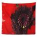 East Urban Home Garden in Full Bloom on Summer Day Tapestry Polyester in Black/Red | 78 H x 92 W in | Wayfair 896ADFA829C348FAB6ECB1C53A748FA7