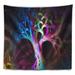 East Urban Home Abstract Magical Multi Color Psychedelic Tree Tapestry Metal in Black | 32 H x 39 W in | Wayfair 9BFFA95B1F57474EA6EB47D852E8AA2F