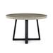 17 Stories Ramsses Round Dining Table Wood/Metal in Black/Brown/Gray | 30 H x 47.25 W x 47.25 D in | Wayfair B3357B121E4948DEBD3EEC1F506C66E2