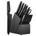 Fish Hunter 14 Piece Stainless Steel Knife Block Set Stainless Steel in Black/Gray | 13.84 H x 5.83 D in | Wayfair YL8B0B1PXCQXH