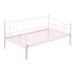 Red Barrel Studio® Twin Steel Daybed w/ Trundle Metal in Pink | 36.8 H x 80.4 W x 78.7 D in | Wayfair E8BB6E4A38414C2D9D74A95A04CEBDEC