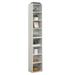 Ebern Designs 70.77" H x 11.6" W Wood Standard Bookcase Wood in White | 70.77 H x 11.6 W x 9.27 D in | Wayfair 084EEB51317841E9AE61A0736704105C