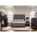 Hokku Designs Daianera King Upholstered Standard 5 Piece Bedroom Set Upholstered in Brown | 80 H x 84.5 W x 81 D in | Wayfair