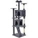 Tucker Murphy Pet™ Harlsden 80" H Cat Tree Manufactured Wood in Gray/Brown | 80 H x 22 W x 23.5 D in | Wayfair 8A0EE128000040AC842CE5C4BD6CA215