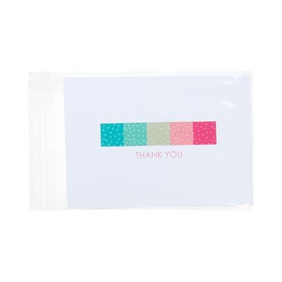 Wide Display Art Print Clear Plastic Packaging with Self Sealing Flap Bag Size: 5" x 6 9/16" 100 Bags Crystal Clear Bags