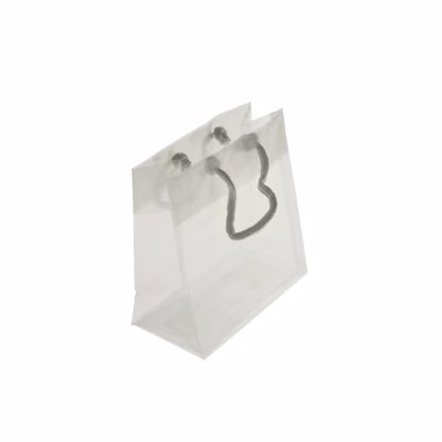 6 5/16" x 3" x 6 5/16" Clear Colored Glossy Gift Bag 10 Pieces G66ZZ1