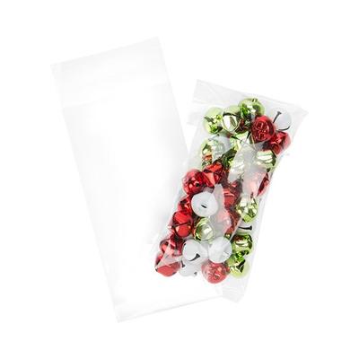 Self Adhesive Flap Crystal Clear Bag For Bells Buttons and Small Decorations 3 11/16" x 7 5/16" 100 Bags Crystal Clear Bags