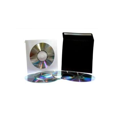 Square White Paper CD Sleeve Bag Packaging with Window - For Home Videos Music CD's and DVD's DVD Sleeve Size: 50 Pieces |
