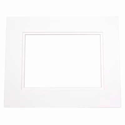 Double Mats, White/White 18