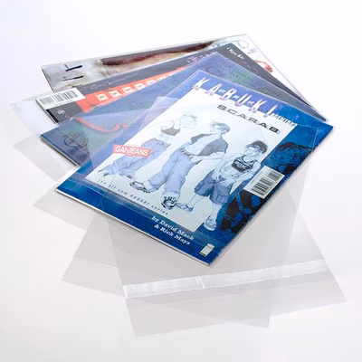 Crystal Clear Bags® No Glue 7 1/8