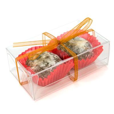 Clear Boxes - Great for Caramels Taffy Soaps Party Favors Box Size: 2 1/8