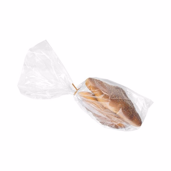 Poly Side Gusset Bags - 1 Mil - Good Bakery Bags for Bagels Fougasse Breadsticks Pumpernickel Bread Size: 5" x 4" x 18" 500 Bags