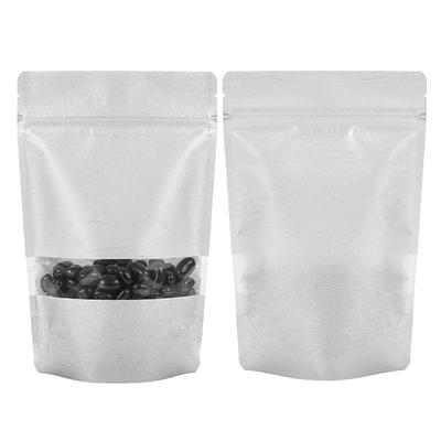 Best Silver Rice Paper Stand Up Pouches Holds 6 to 11 oz. Heat Seal Food Safe Size: 5 7/8