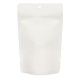 White Kraft Eco Stand Up Pouch 5 1/8" x 3 1/8" x 8 1/8" 100 pack