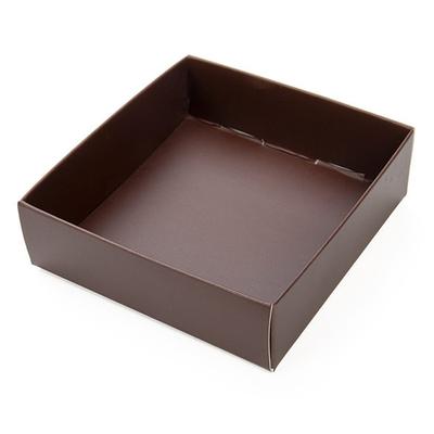 Chocolate Brown Paper Box Bottom 3 1/8" x 1" x 3 1/4" 25 pack