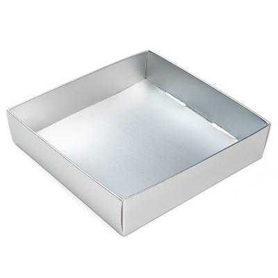 Matte Silver Paper Box Bottom 4 1/8