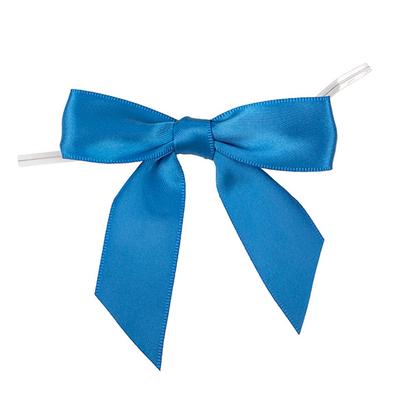 Royal Blue Pre-tied Bow 3 1/2" 25 pack