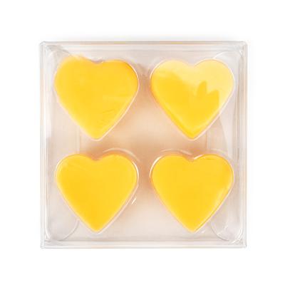 Clear Artisan Candy Box Set, Heart Insert 2 3/4" x 13/16" x 2 11/16" 25 pack