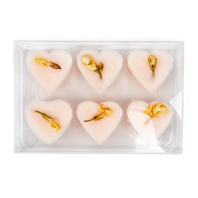 Clear Artisan Candy Box Set, Heart Insert 2 3/4" x 13/16" x 4 1/16" 25 pack