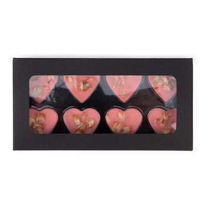 Black Kraft Artisan Candy Box Set, Heart Insert 2 3/4" x 13/16" x 5 7/16" 25 pack