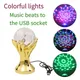 Mini boule de cristal 5V RGB LED éclairage de scène ampoule de fête Disco Club DJ lumière