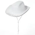 Chapeau de Cowboy de mariage en diamant blanc pour femmes chapeaux de Cowboy à large bord Costume