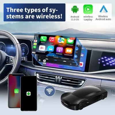Adaptateur Carplay sans fil Leranda C6 Google Play pour IOS et Android Auto Qualcomm pour Benz Kia