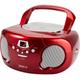 GROOV-E Original Boombox GV-PS733 Portable FM/AM Boombox - Red, Red