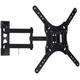 PROPER Heavy-Duty Swing Arm Full Motion TV Bracket, Black