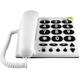 DORO PhoneEasy 311c Corded Phone, White