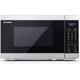 SHARP YC-MG02U-S Microwave with Grill - Silver, Silver/Grey