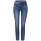 Street One Slim Fit Jeans Damen authentic indigo wash, Gr. 32-32, Baumwolle, Weiblich Denim Hosen