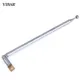 7 Sections Telescopic Antenna Aerial for Radio TV silver Expanded total length 765MM new