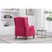 Modern Lean Back Accent Chair Velvet Upholstered Wingback Chairs Tufted Cushions Arm Sofa Chairs for Livingroom Lounge Chairs